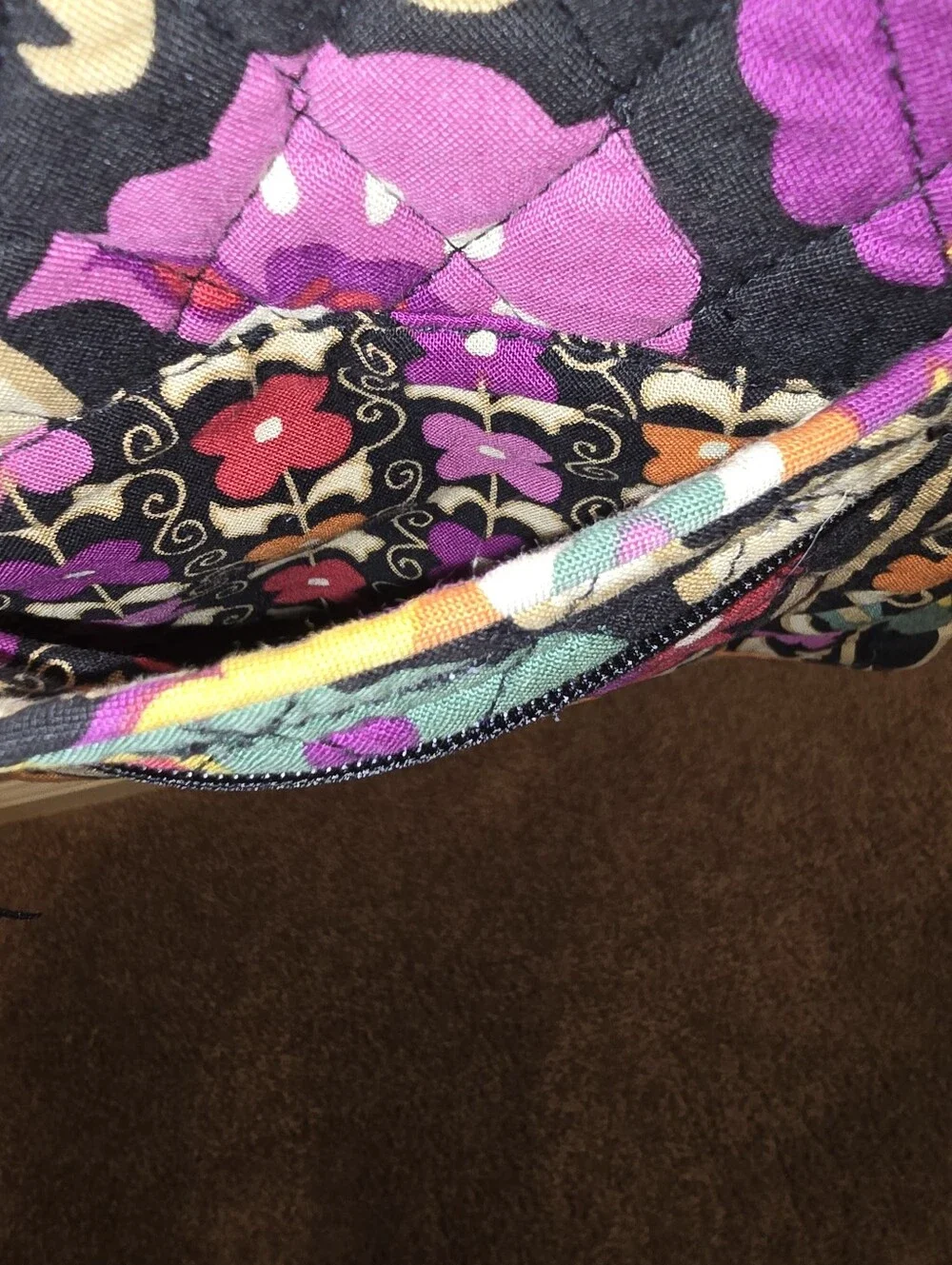Vera Bradley Retired Suzani Hipster Crossbody Shoulder Bag.